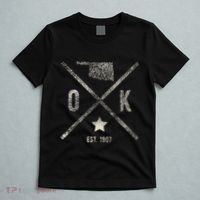Vintage Oklahoma Home State Outline Ok Map Silhouette T-Shirt thumb 5