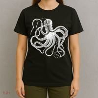 Vintage Octopus Illustration T-Shirt thumb 4