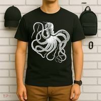 Vintage Octopus Illustration T-Shirt thumb 6