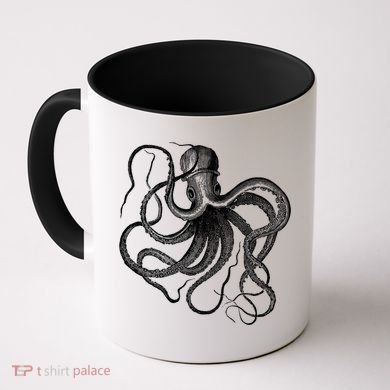 Vintage Octopus Illustration Coffee Mug