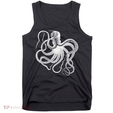 Vintage Octopus Illustration Tank Top