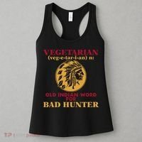 Vegetarian Old Indian Word For Bad Hunter Women's Tank Top thumb 3