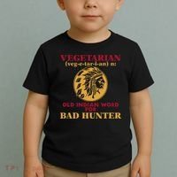 Vegetarian Old Indian Word For Bad Hunter Toddler T-Shirt thumb 2
