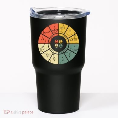 Vintage Ohms Law Diagram Electrical Electronics Engineer Tumbler