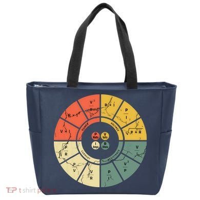 Vintage Ohms Law Diagram Electrical Electronics Engineer Tote Bag