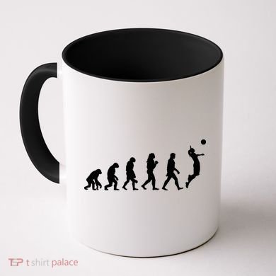 Volleyball Evolution Coffee Mug