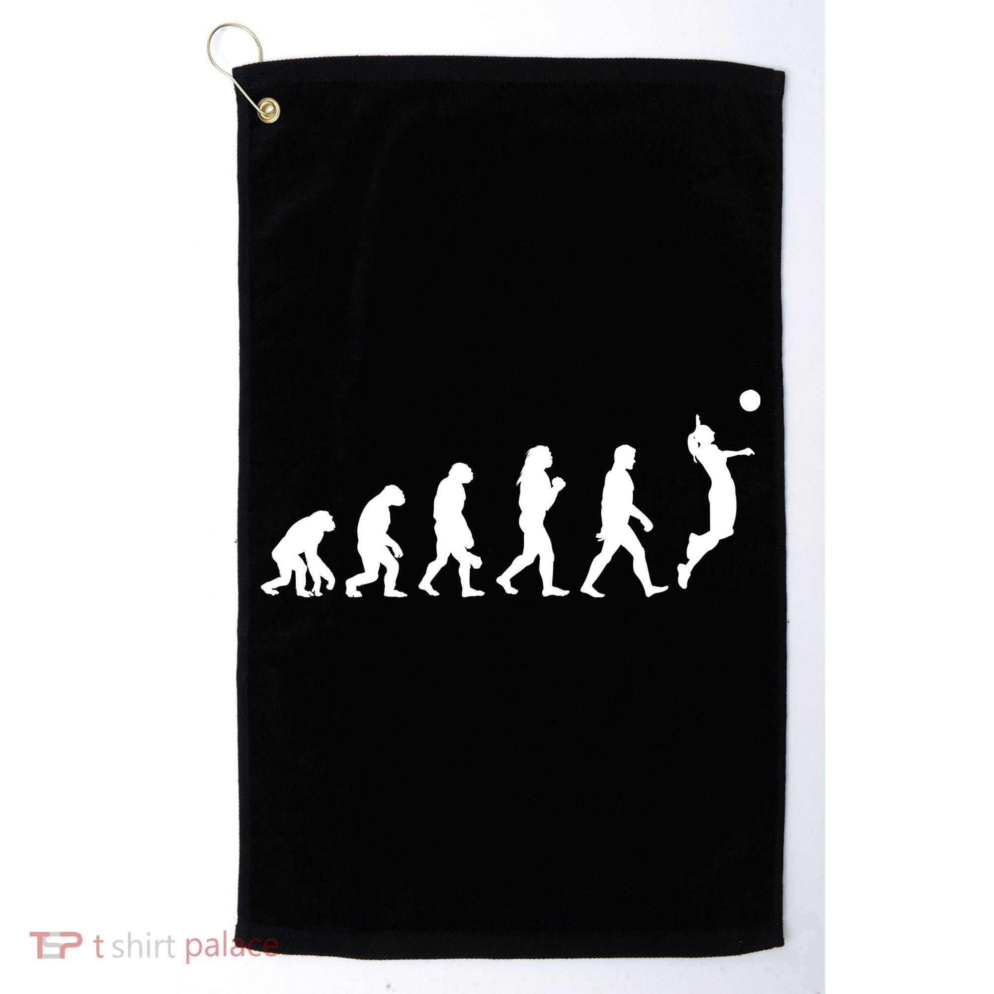 Volleyball Evolution Golf Towel