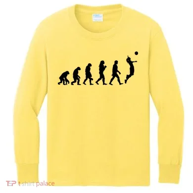 Volleyball Evolution Kids Long Sleeve Shirt