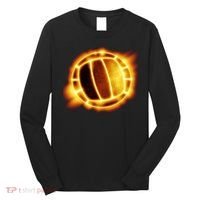 Volleyball Fire Glow Long Sleeve Shirt thumb 0