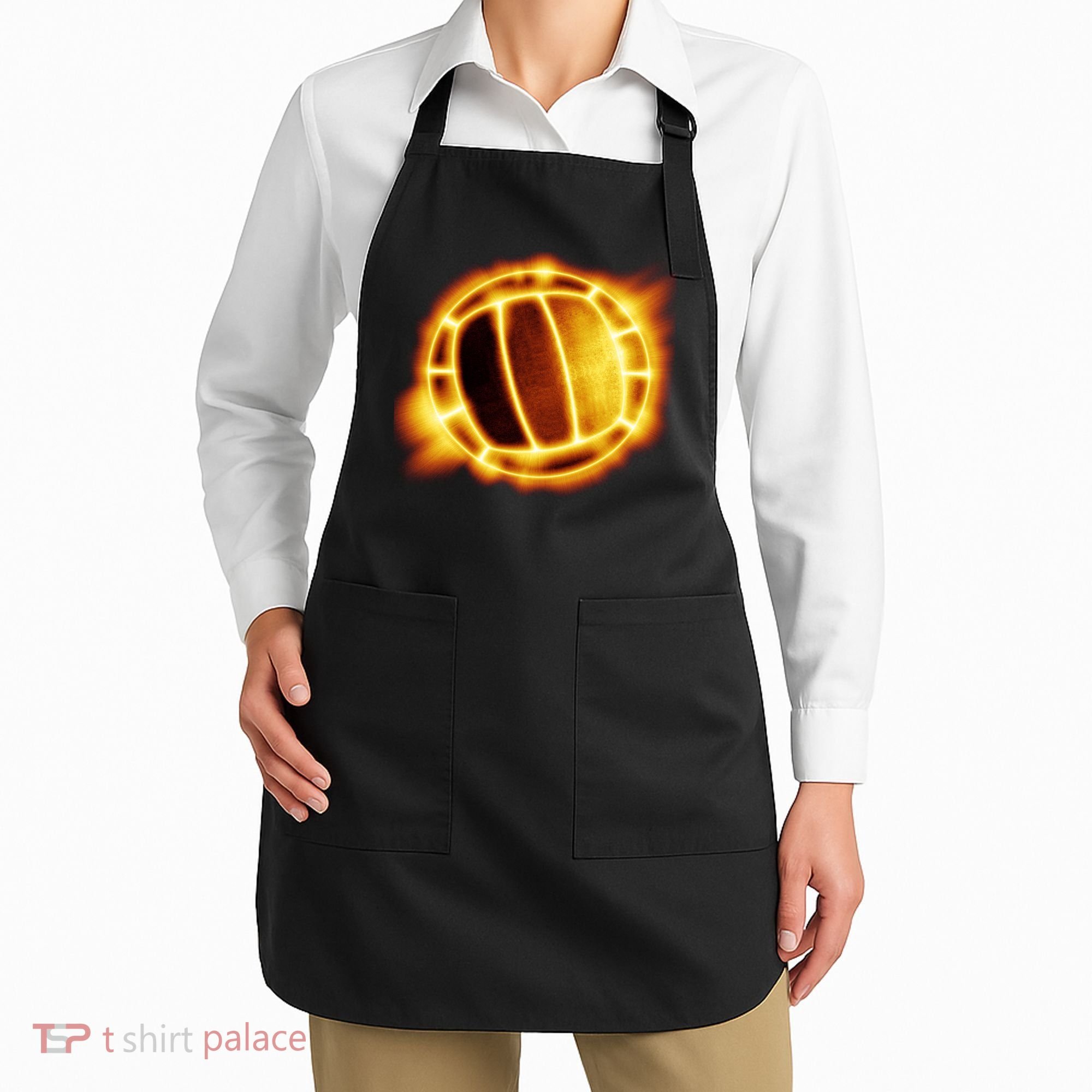 Volleyball Fire Glow Apron