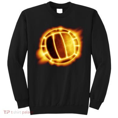Volleyball Fire Glow Sweatshirt