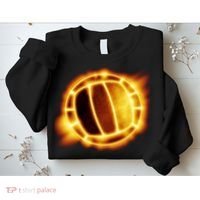 Volleyball Fire Glow Sweatshirt thumb 2