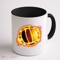 Volleyball Fire Glow Coffee Mug thumb 1