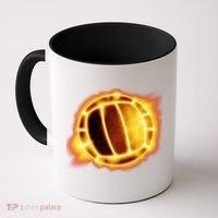 Volleyball Fire Glow Coffee Mug thumb 0