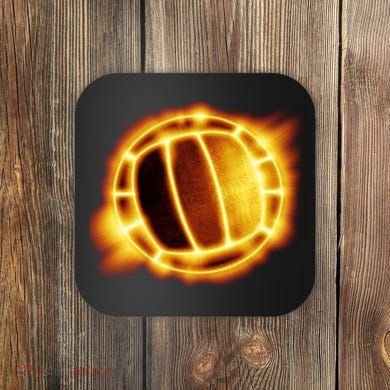Volleyball Fire Glow Coaster