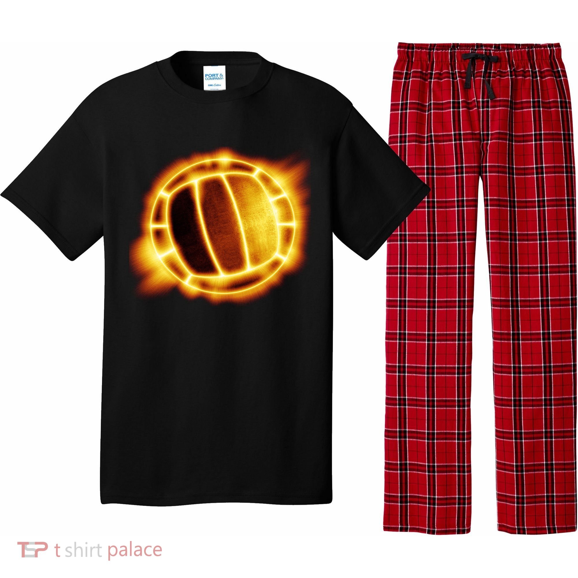 Volleyball Fire Glow Pajama Set