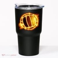 Volleyball Fire Glow Tumbler thumb 0