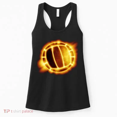 Volleyball Fire Glow Women's Tank Top