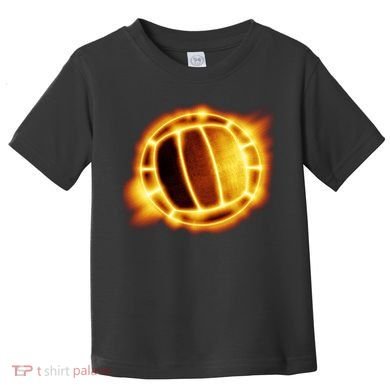 Volleyball Fire Glow Toddler T-Shirt