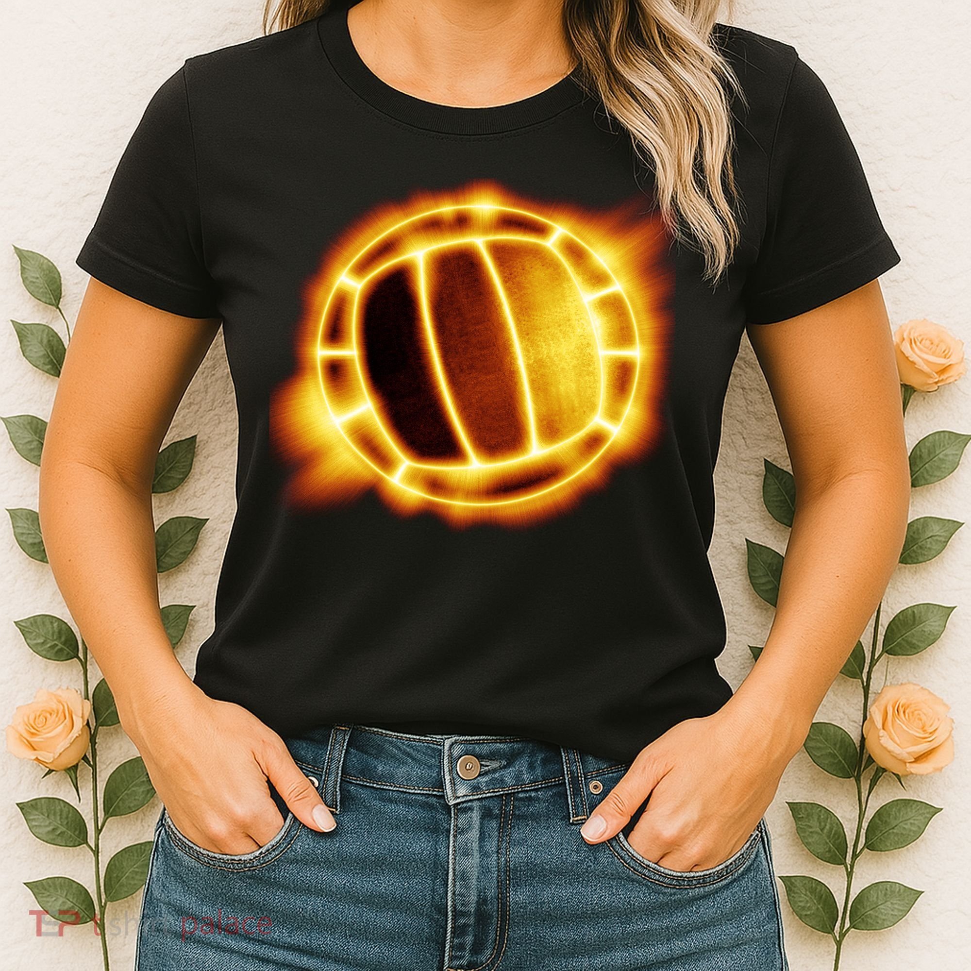 Volleyball Fire Glow Women's T-Shirt