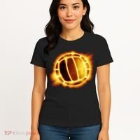 Volleyball Fire Glow Women's T-Shirt thumb 4