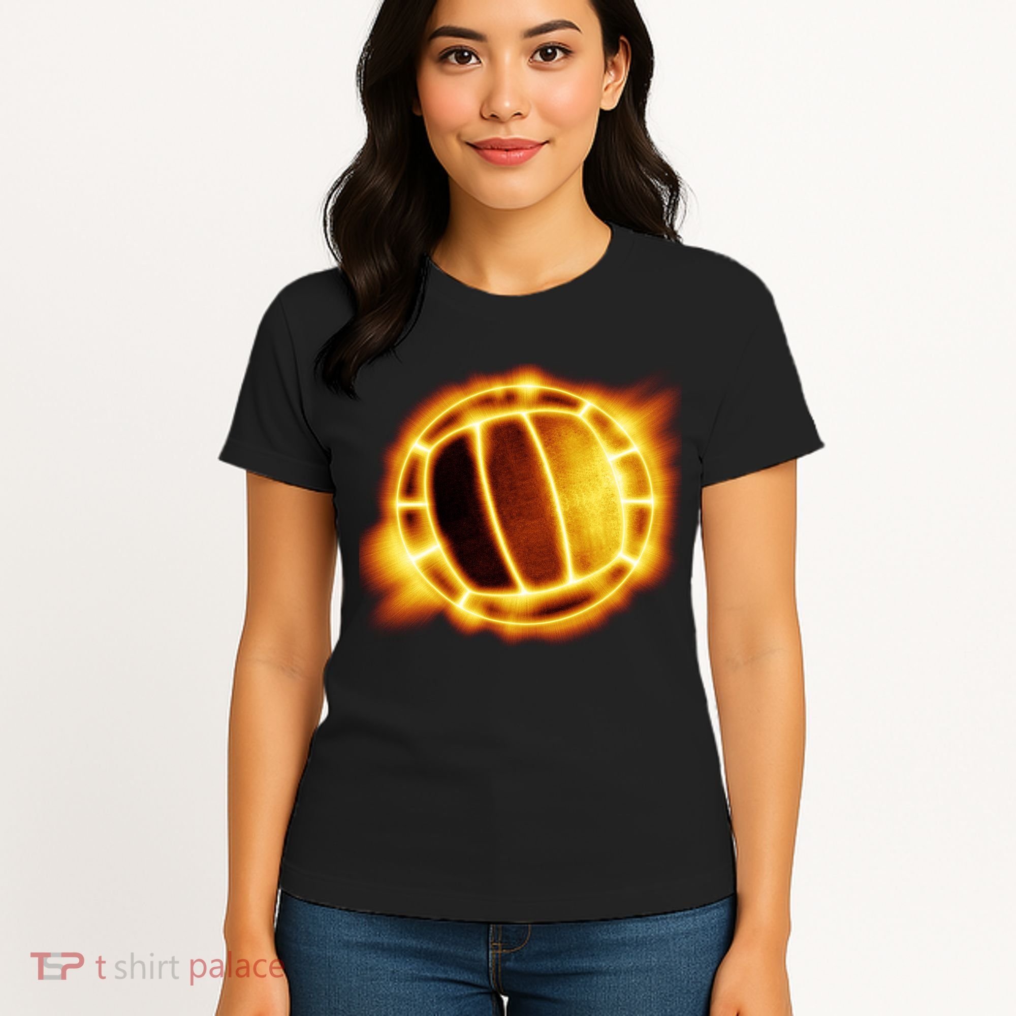Volleyball Fire Glow Women's T-Shirt
