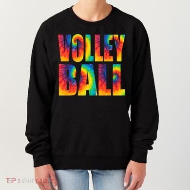 Volleyball Retro Tie Dye Women's Sweatshirt