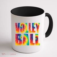 Volleyball Retro Tie Dye Coffee Mug thumb 1