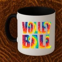 Volleyball Retro Tie Dye Coffee Mug thumb 2