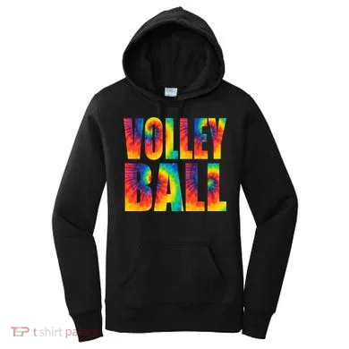 Volleyball Retro Tie Dye Women's Hoodie