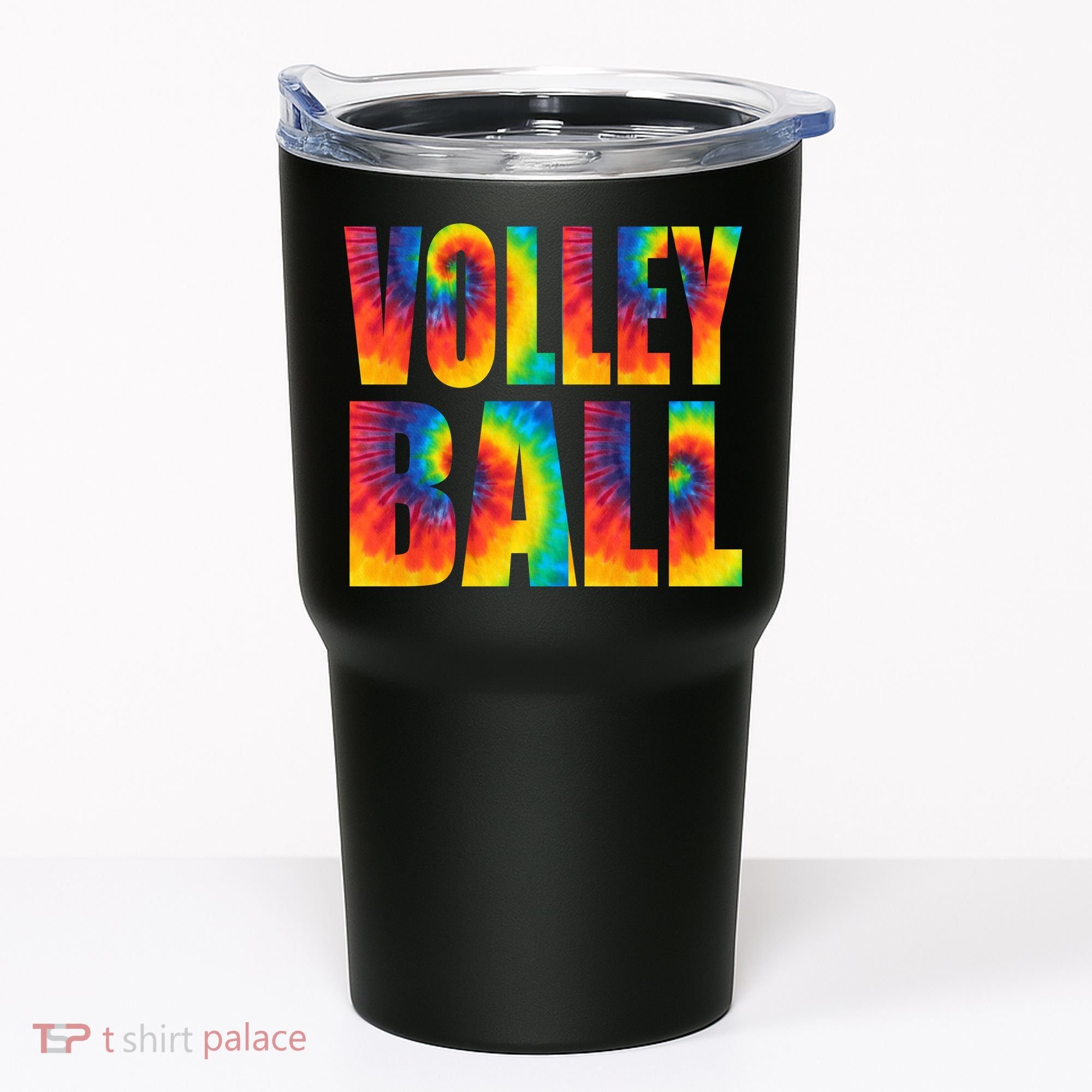 Volleyball Retro Tie Dye Tumbler