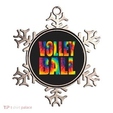 Volleyball Retro Tie Dye Ornament
