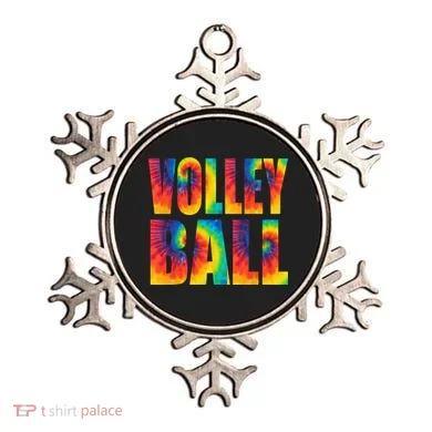 Volleyball Retro Tie Dye Ornament