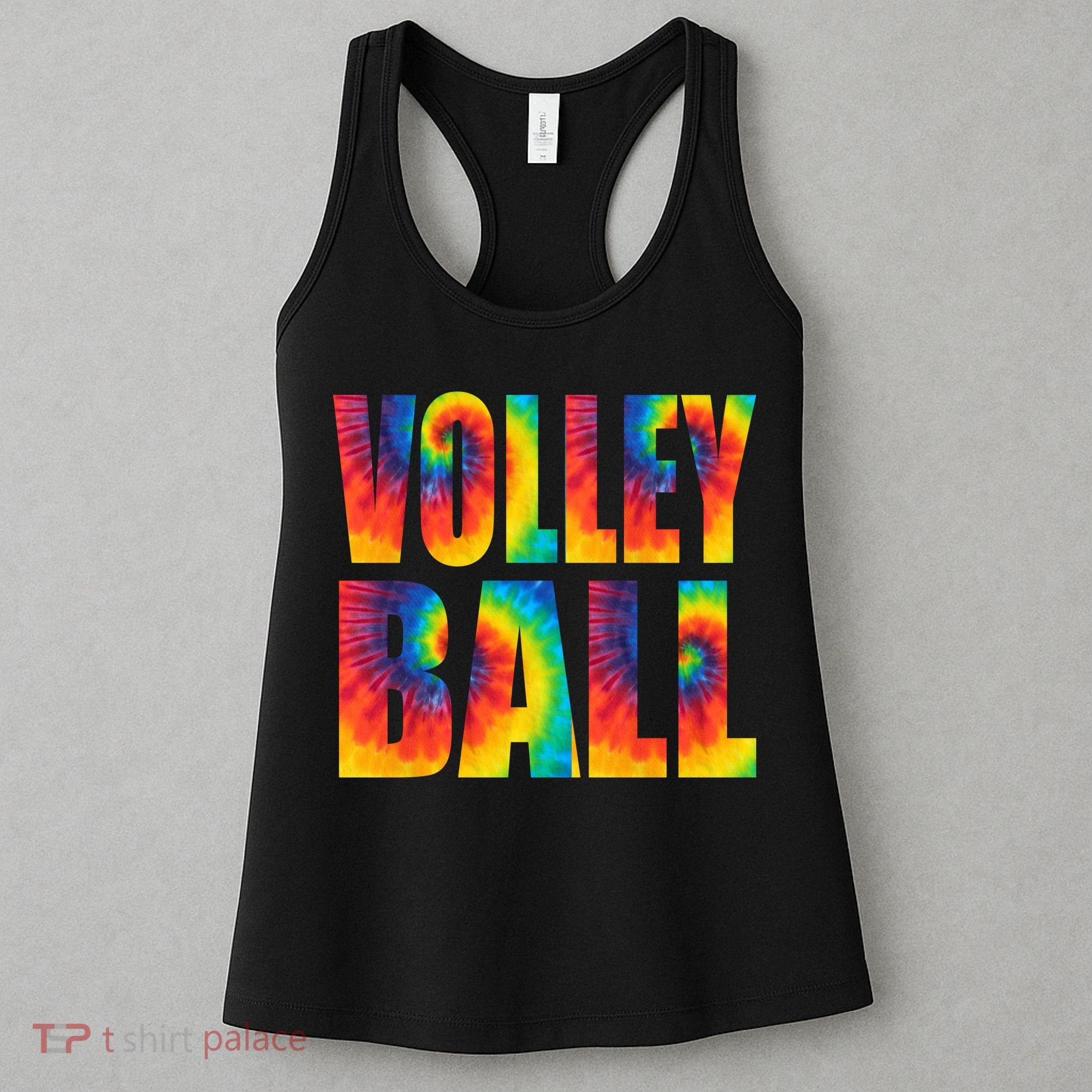 Volleyball Retro Tie Dye Women's Tank Top