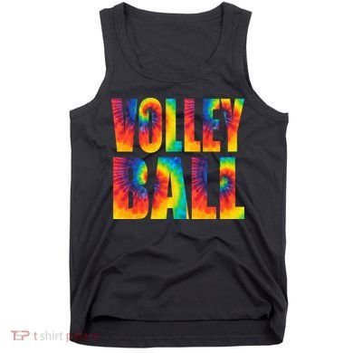 Volleyball Retro Tie Dye Tank Top