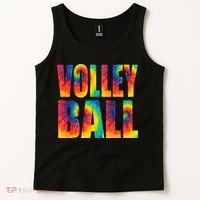 Volleyball Retro Tie Dye Tank Top thumb 2