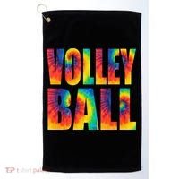 Volleyball Retro Tie Dye Golf Towel thumb 0