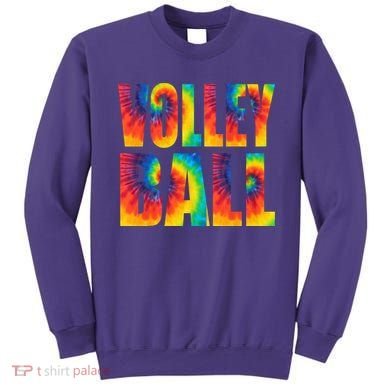 Volleyball Retro Tie Dye Sweatshirt