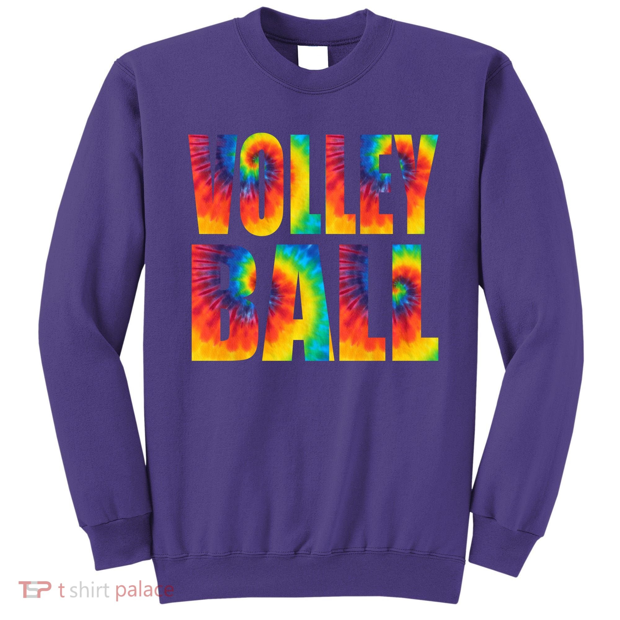 Volleyball Retro Tie Dye Sweatshirt