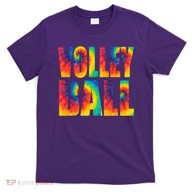 Volleyball Retro Tie Dye T-Shirt