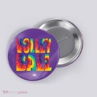 Volleyball Retro Tie Dye Button thumb 0