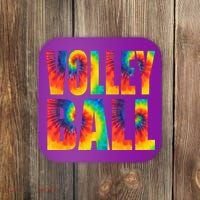 Volleyball Retro Tie Dye Coaster thumb 0