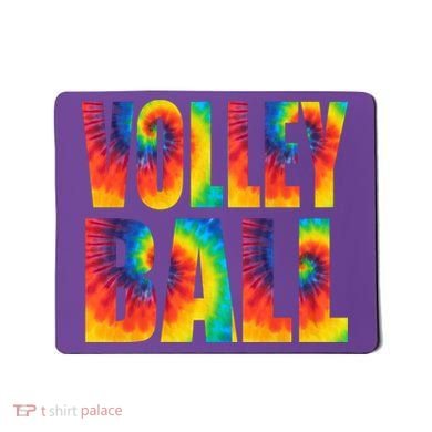 Volleyball Retro Tie Dye Mousepad