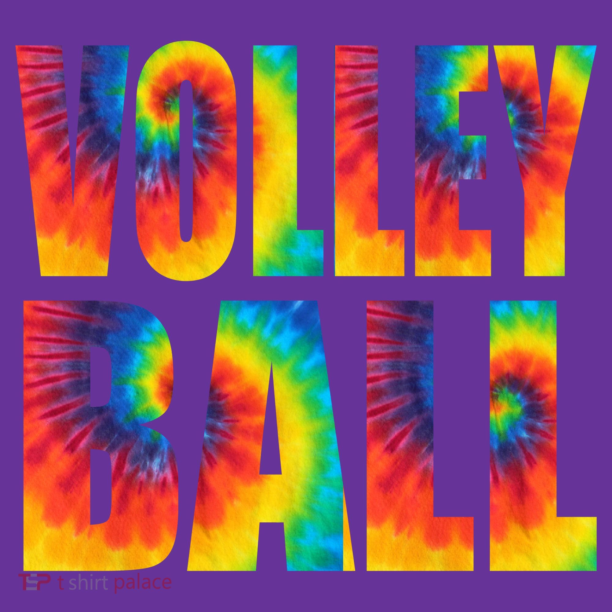 Volleyball Retro Tie Dye Baby Bodysuit