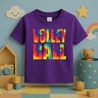 Volleyball Retro Tie Dye Toddler T-Shirt thumb 3