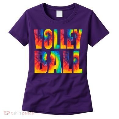 Volleyball Retro Tie Dye Women's T-Shirt