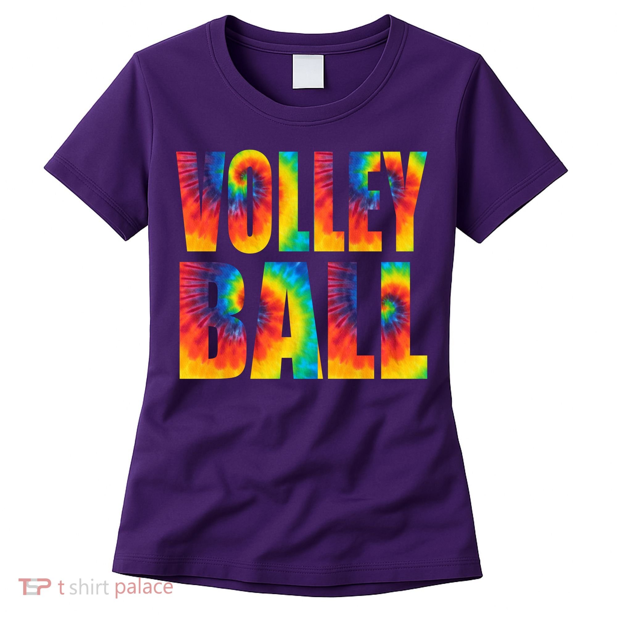 Volleyball Retro Tie Dye Women's T-Shirt