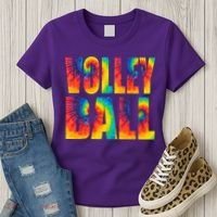 Volleyball Retro Tie Dye Women's T-Shirt thumb 3