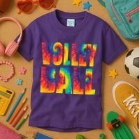 Volleyball Retro Tie Dye Kids T-Shirt thumb 3
