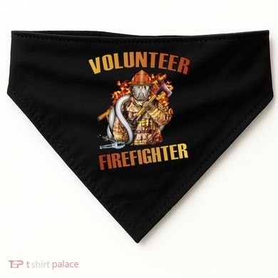 Volunteer Firefighter USA-Made Doggie Bandana